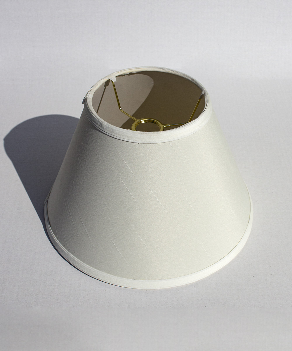 Home Concept 6x12x8 Threaded UNO Downbridge Lamp Shade White 061208EHWH